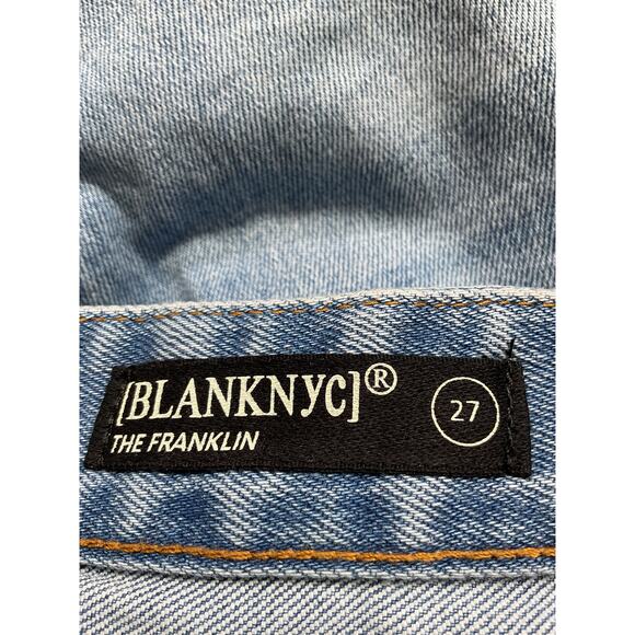 Blank Nyc Wide Leg Blue Denim Jean Size 27 - NWT - Picture 4 of 5